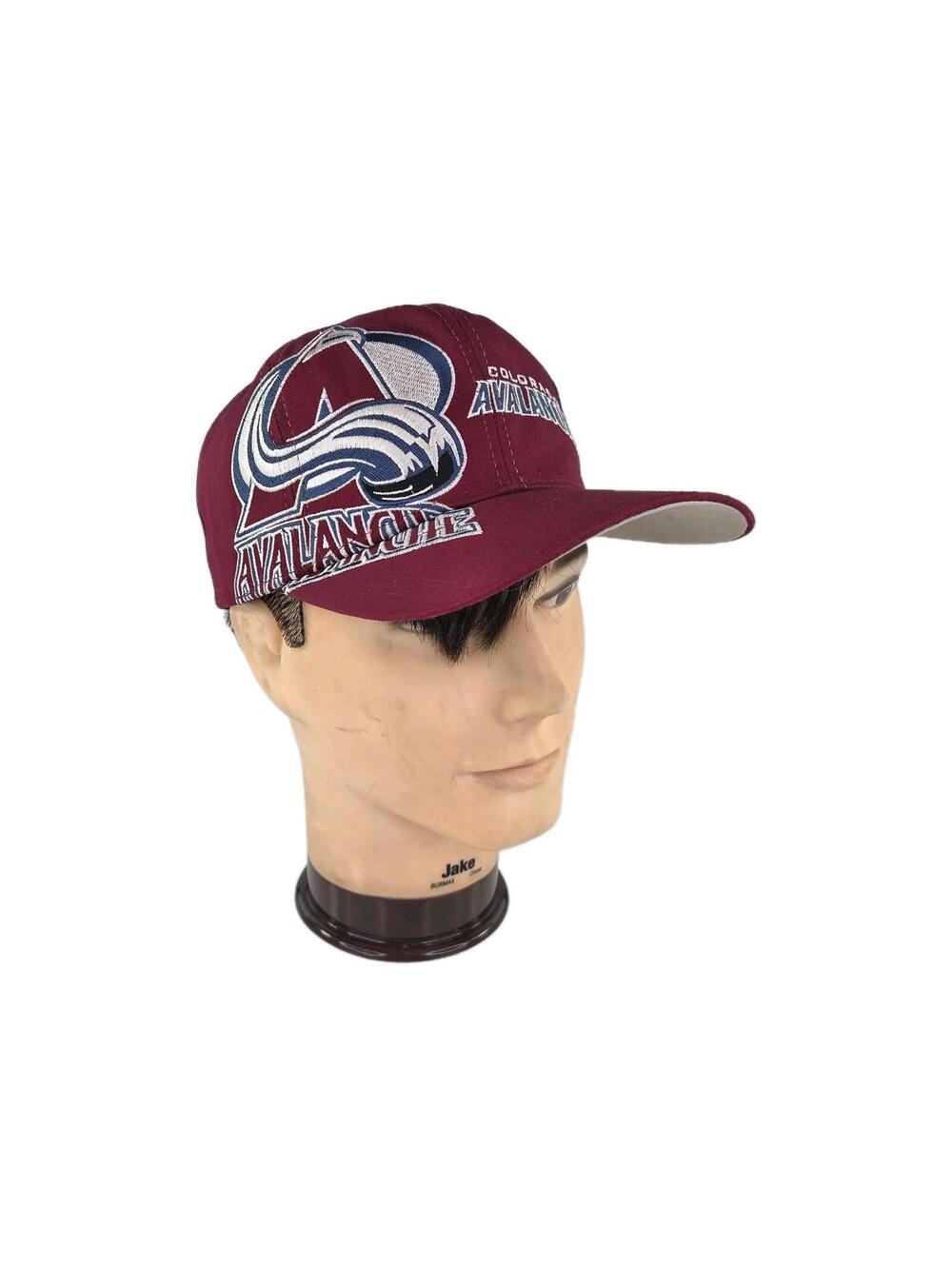 Colorado Avalanche snapback hat Burgandy Blue large embroidered team logo Cap
